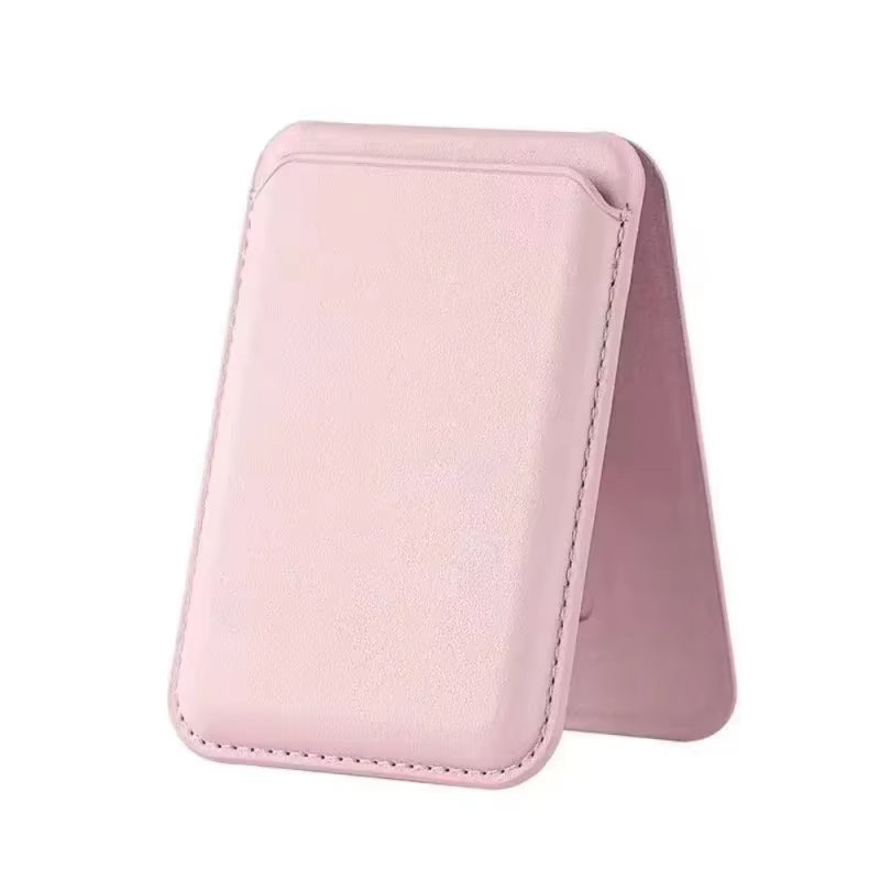 Strong Magnetic Leather Wallet with Hide Stand Case for Magsafe for Iphone 15PM 14 13 Pro Max Mag Safe Card Holder Pocket Cover