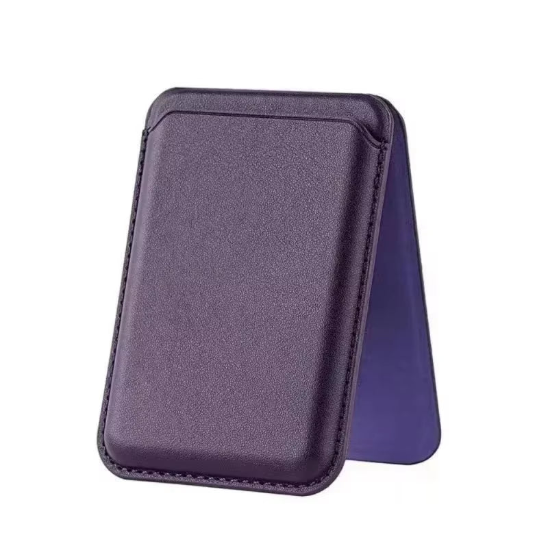 Strong Magnetic Leather Wallet with Hide Stand Case for Magsafe for Iphone 15PM 14 13 Pro Max Mag Safe Card Holder Pocket Cover