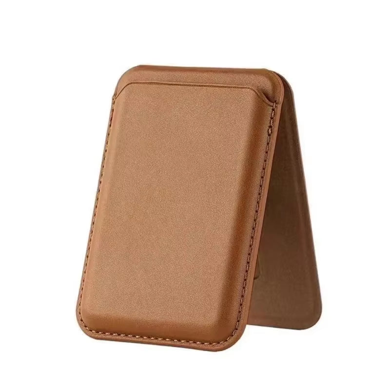 Strong Magnetic Leather Wallet with Hide Stand Case for Magsafe for Iphone 15PM 14 13 Pro Max Mag Safe Card Holder Pocket Cover