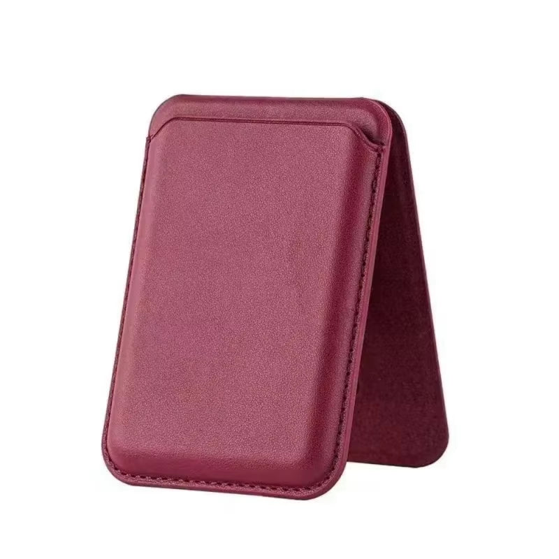 Strong Magnetic Leather Wallet with Hide Stand Case for Magsafe for Iphone 15PM 14 13 Pro Max Mag Safe Card Holder Pocket Cover